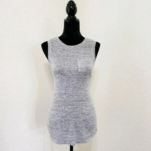 Merona Lighweight Knit Gray Stretch Sleeveless Tan